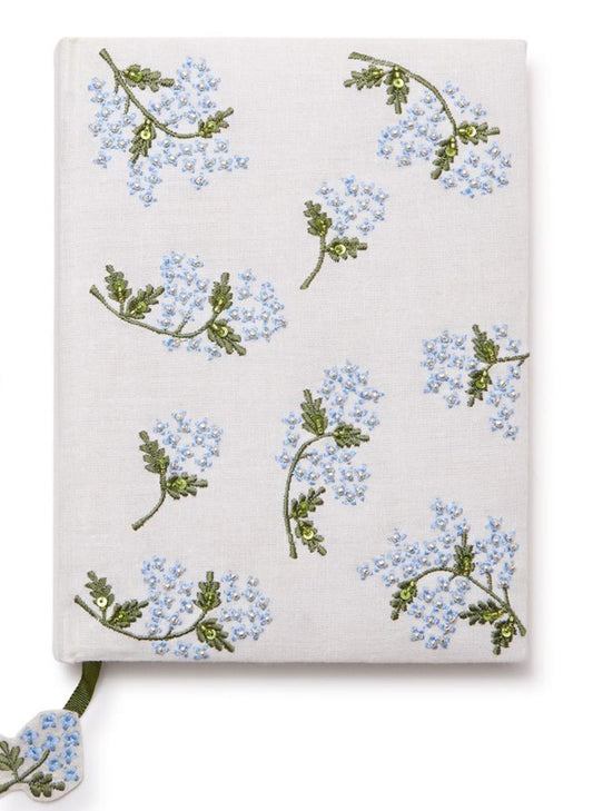 Hydrangea Beaded Journal