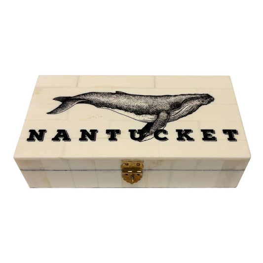 Humpback Whale Vintage Bone Box