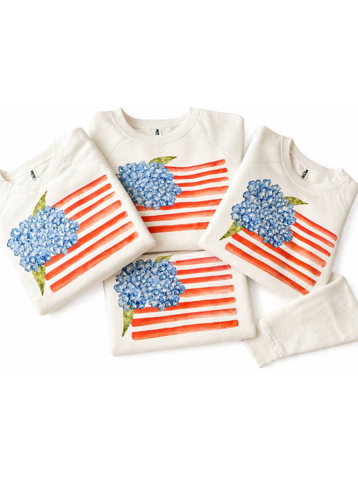 Hydrangea Flag French Terry Sweatshirt