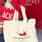 MERRY RIGHT OFF THE FERRY CHRISTMAS EDITION TOTE