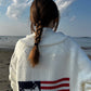Button Cardigan with Flag