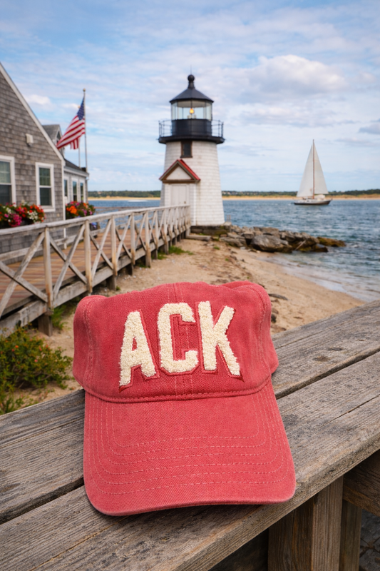 Nantucket Red Chenile ACK Hat