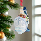 Nantucket Santa on Whale Ornament