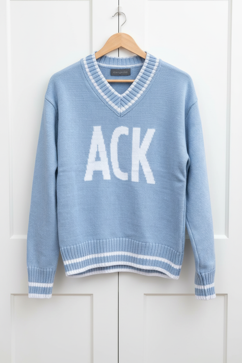 ACK V-neck Knit Sweater