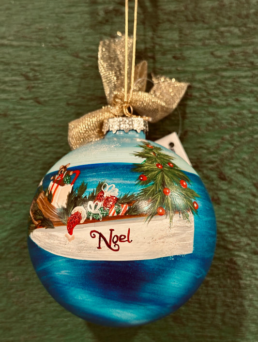 NOEL BOAT ORNAMENT