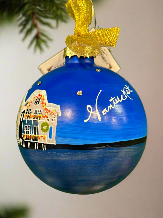 HANDPAINTED NANTUCKET DORY ORNAMENT