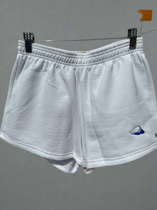 Nantucket Map Embroidered Shorts