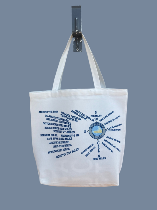 Nantucket Compass Tote Bag