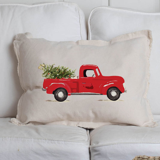 HOLIDAY TRUCK NANTUCKET LUMBAR PILLOW NATURAL