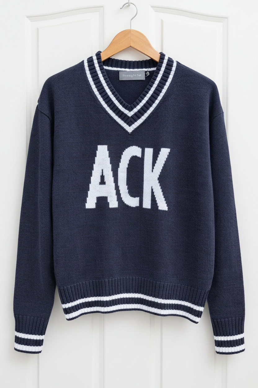 ACK V-neck Knit Sweater