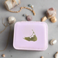 Pink Jewelry Box with Gold Map of Nantucket