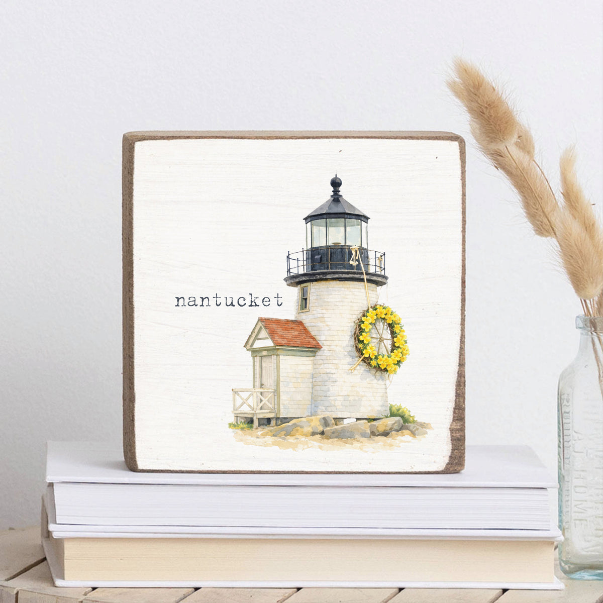 Daffodil Brant Point Wreath Block