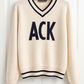 ACK V-neck Knit Sweater