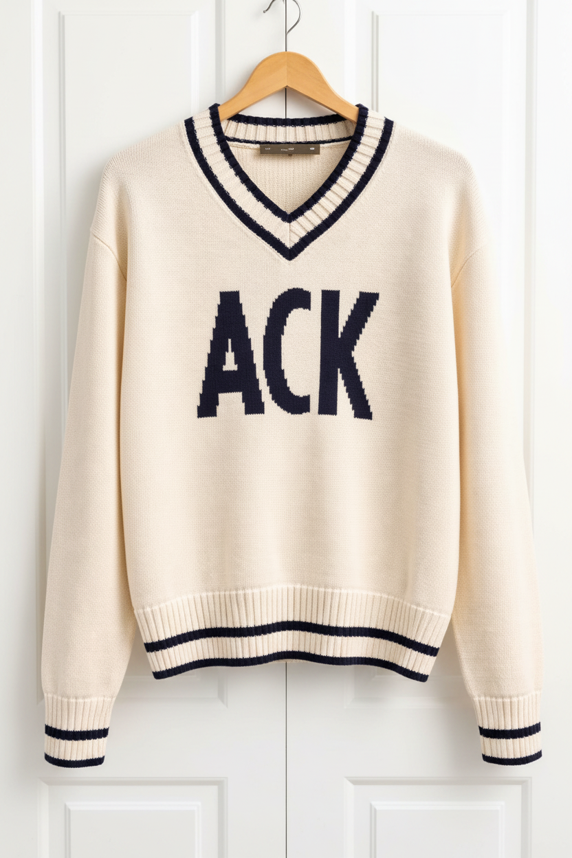 ACK V-neck Knit Sweater