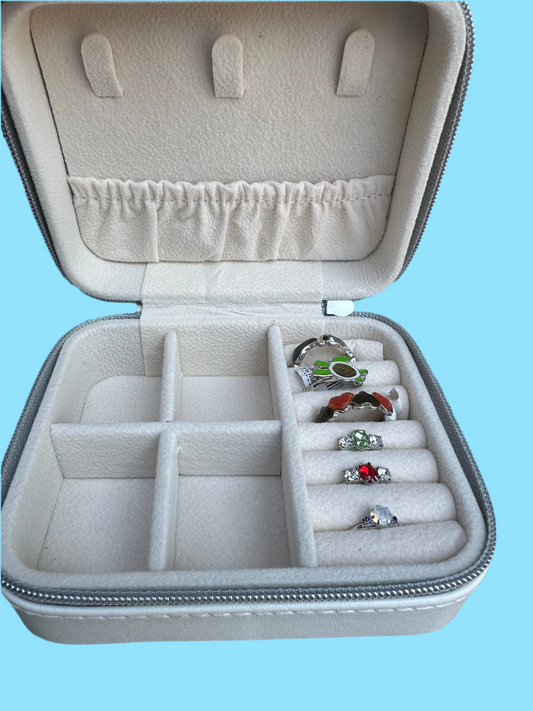 Blue Jewelry Box with Gold Map of Nantucket