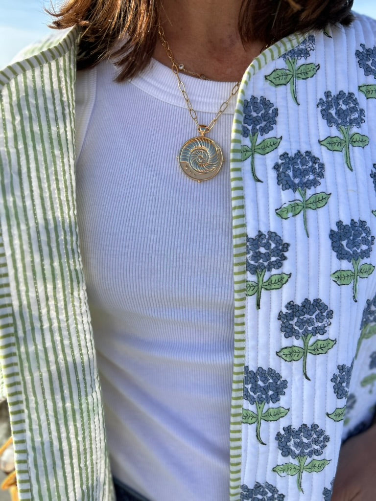 HYDRANGEA QUILTED JACKET