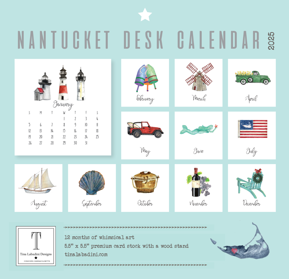 2025 Custom Nantucket Calendar