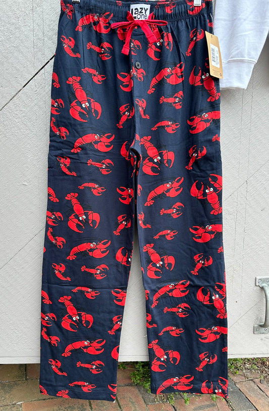 NAVY RED LOBSTER PANTS