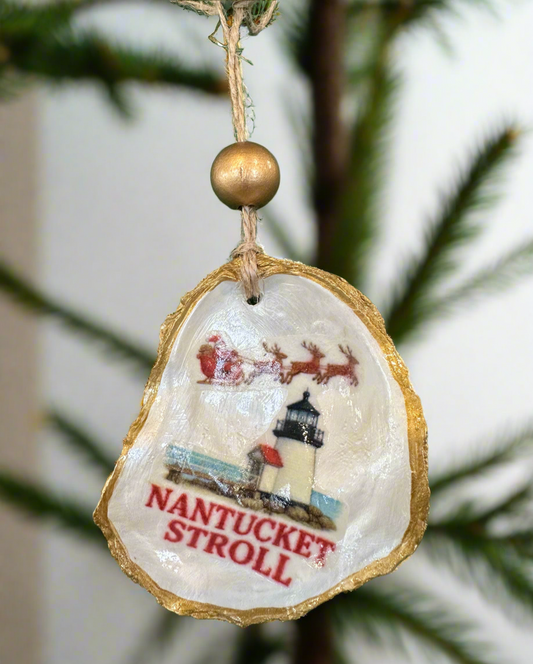 Oyster Nantucket Lighthouse Ornament