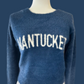 Fuzzy Fitted Crop Nantucket Crew Neck