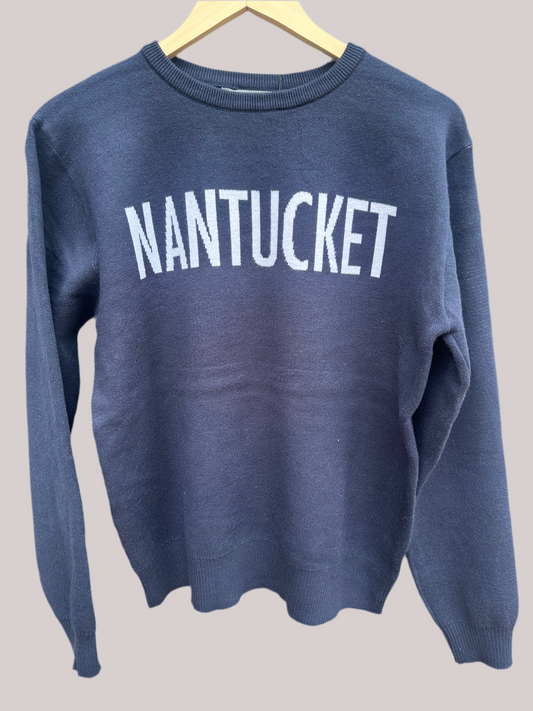 Jacquard Crew Neck Sweater