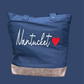 Nantucket Script Tote with Heart