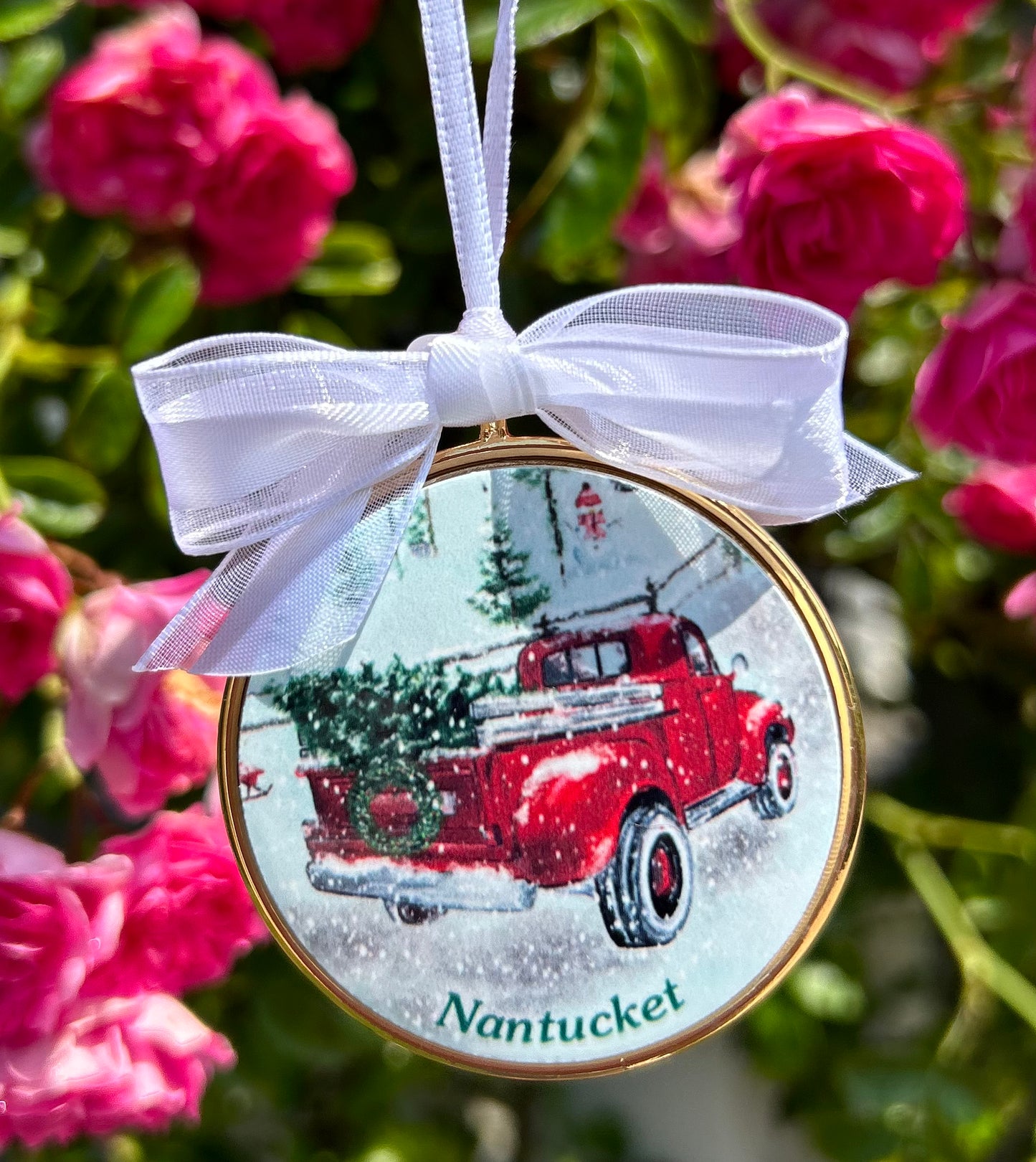 RED TRUCK ORNAMENT