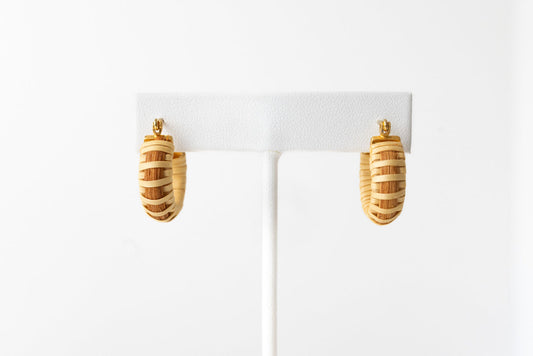 Single Stave Nantucket Basket Earrings
