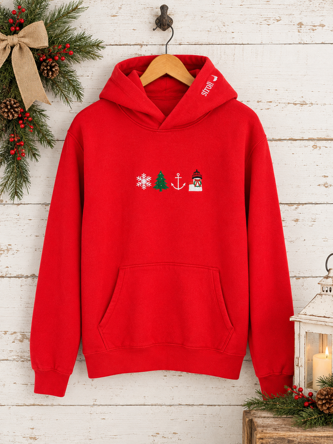 Nantucket Christmas Stroll Icon Hoodie