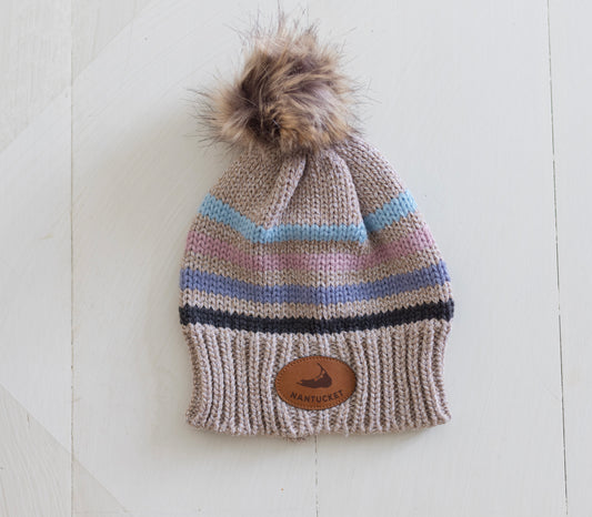 NANTUCKET TAN STRIPE HAT