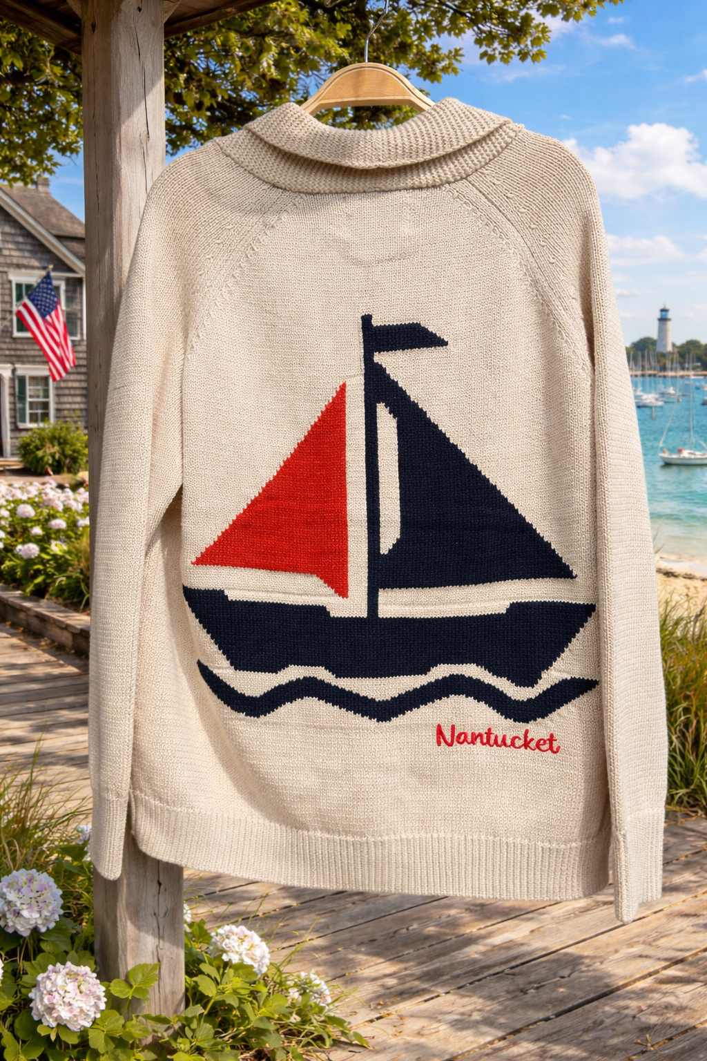 Sailboat Cardigan