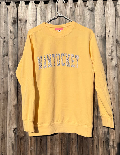 Nantucket Coastal Patch Crewneck