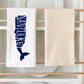 Nantucket Whale Tea Towel