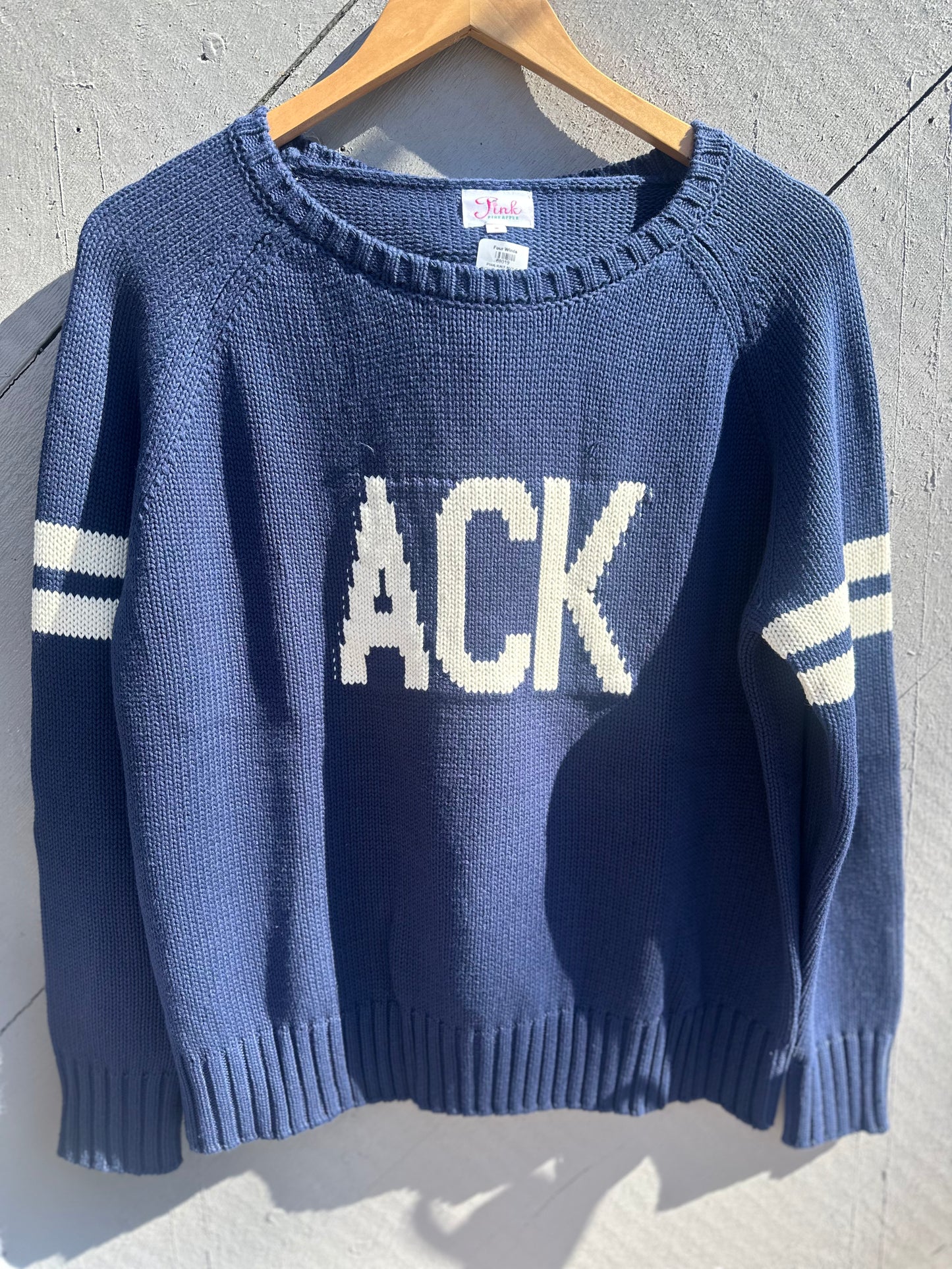 NAVY ACK KNIT SWEATER