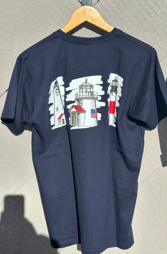 NANTUCKET LIGHTHOUSES TEE