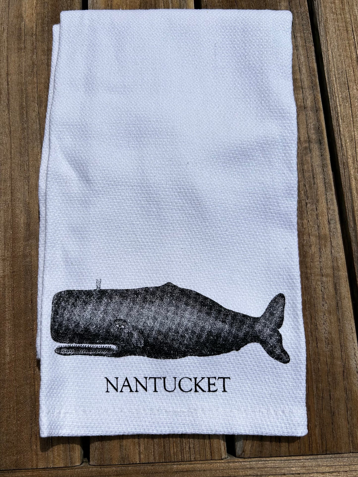 SPERM WHALE NANTUCKET TEA TOWEL