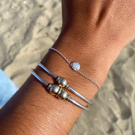 STERLING SILVER SEASHELL BRACELET