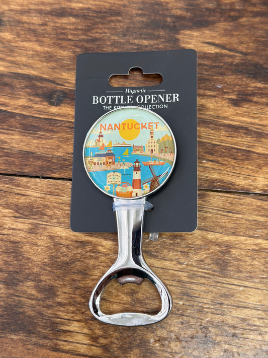 NANTUCKET COLLAGE BOTTLE OPENER