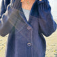 Button Cardigan with Flag