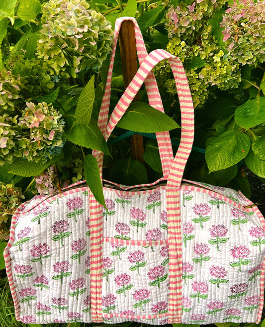 NANTUCKET DUFFEL BAG WITH Hydrangea