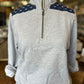 Quarter zip with Nantucket Icon