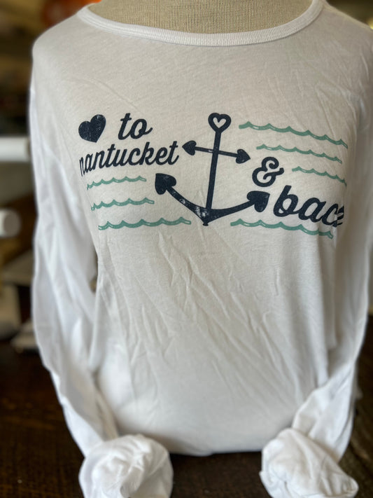 Longleeve T-shirt love to Nantucket and back