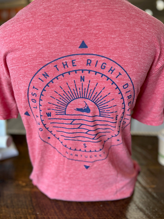 Nantucket Red compass T-shirt