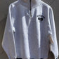 1/4 ZIP College Stripe Rib Sweatshirt