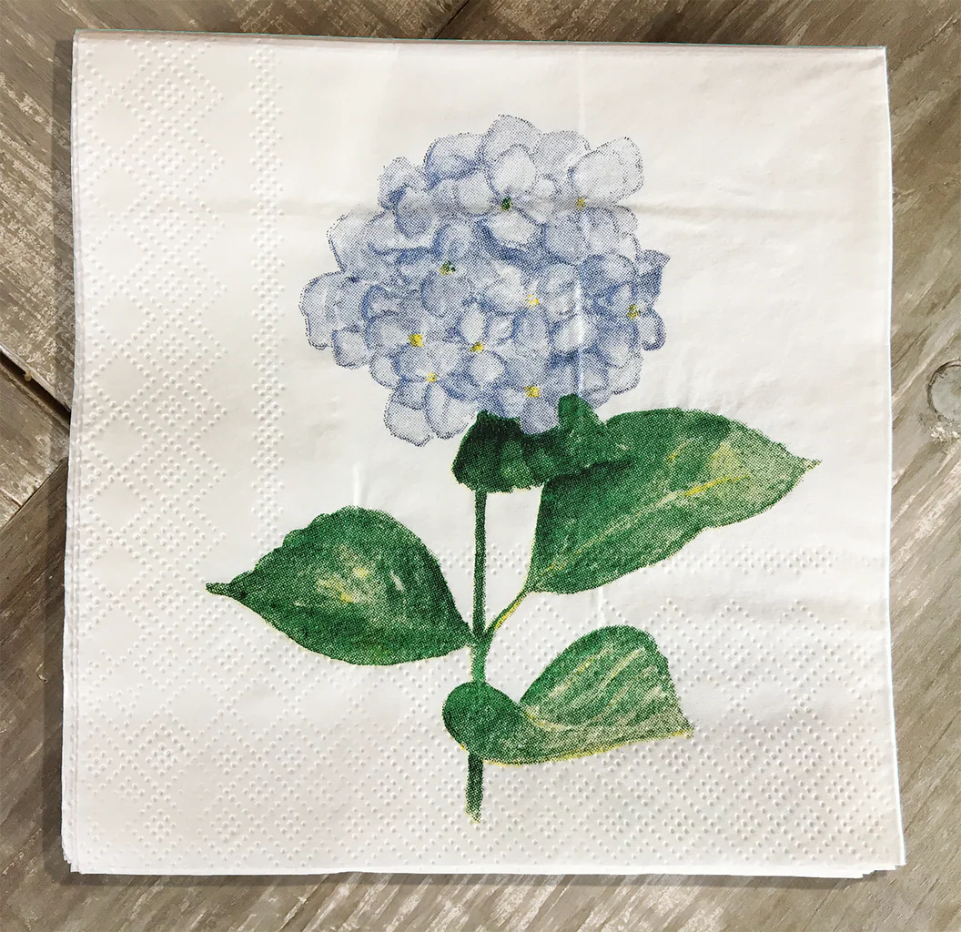 Hydrangea Cocktail Napkin