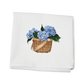 Hydrangea Basket Flour Sack Tea Towel