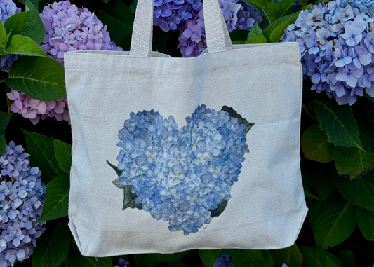 Hydrangea Wreath Mini Tote