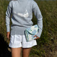 FADED DENIM CREW NECK WITH NANTUCKET MAP