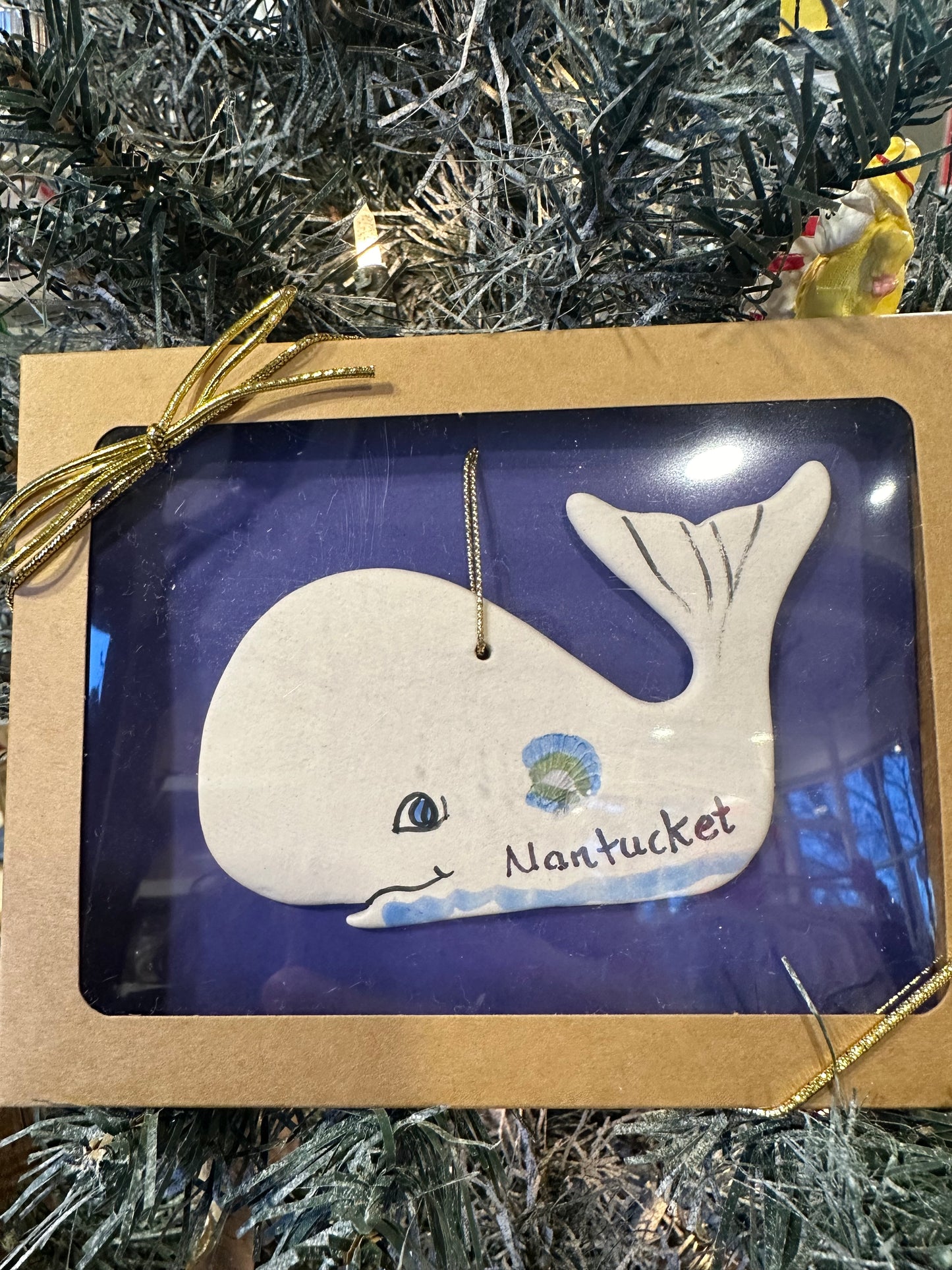 HAPPY WHALE ORNAMENT