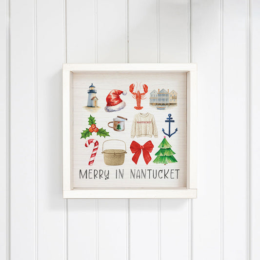 Merry in Nantucket Icons Wall Art